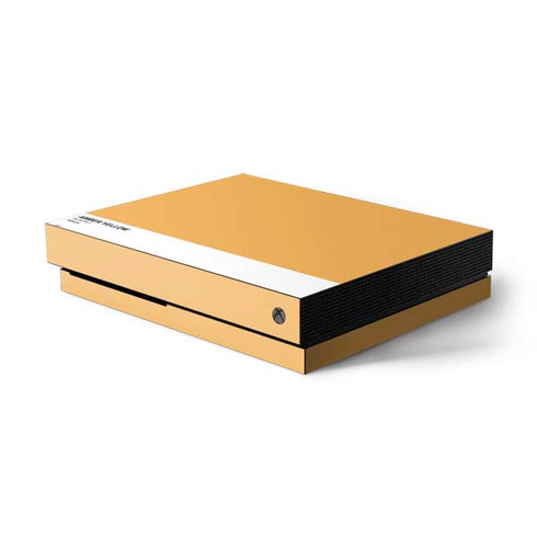 Amber Yellow Xbox One X Console Skin